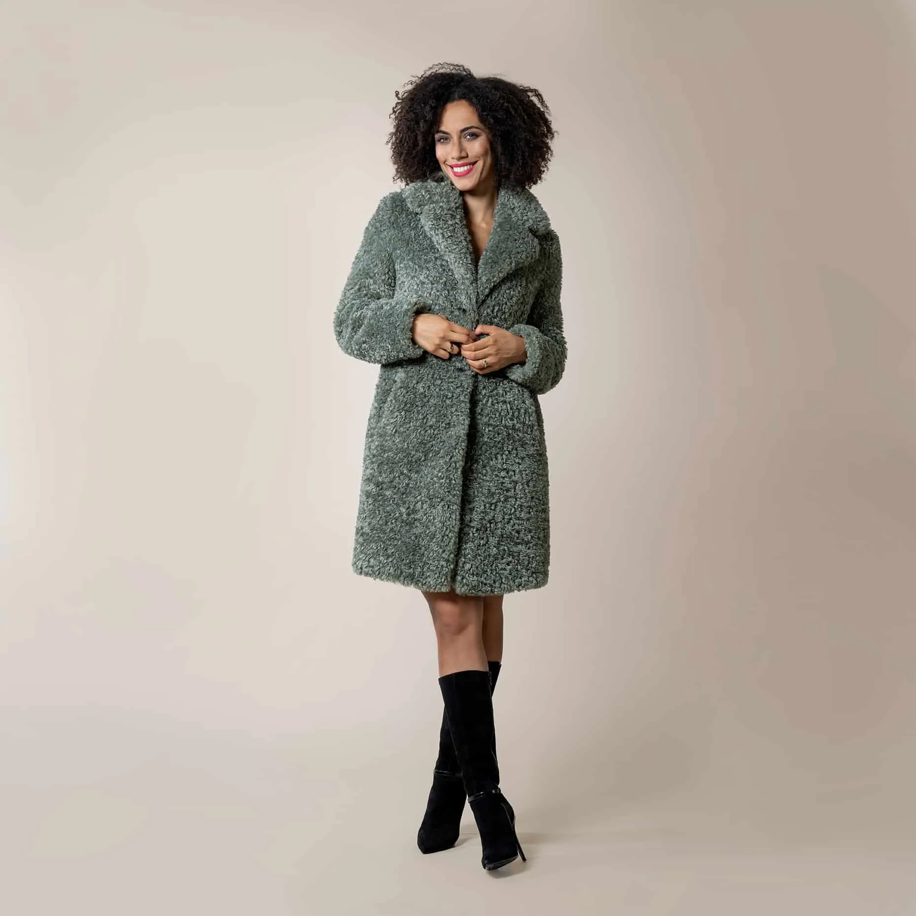 12 New teddy coat - calcite