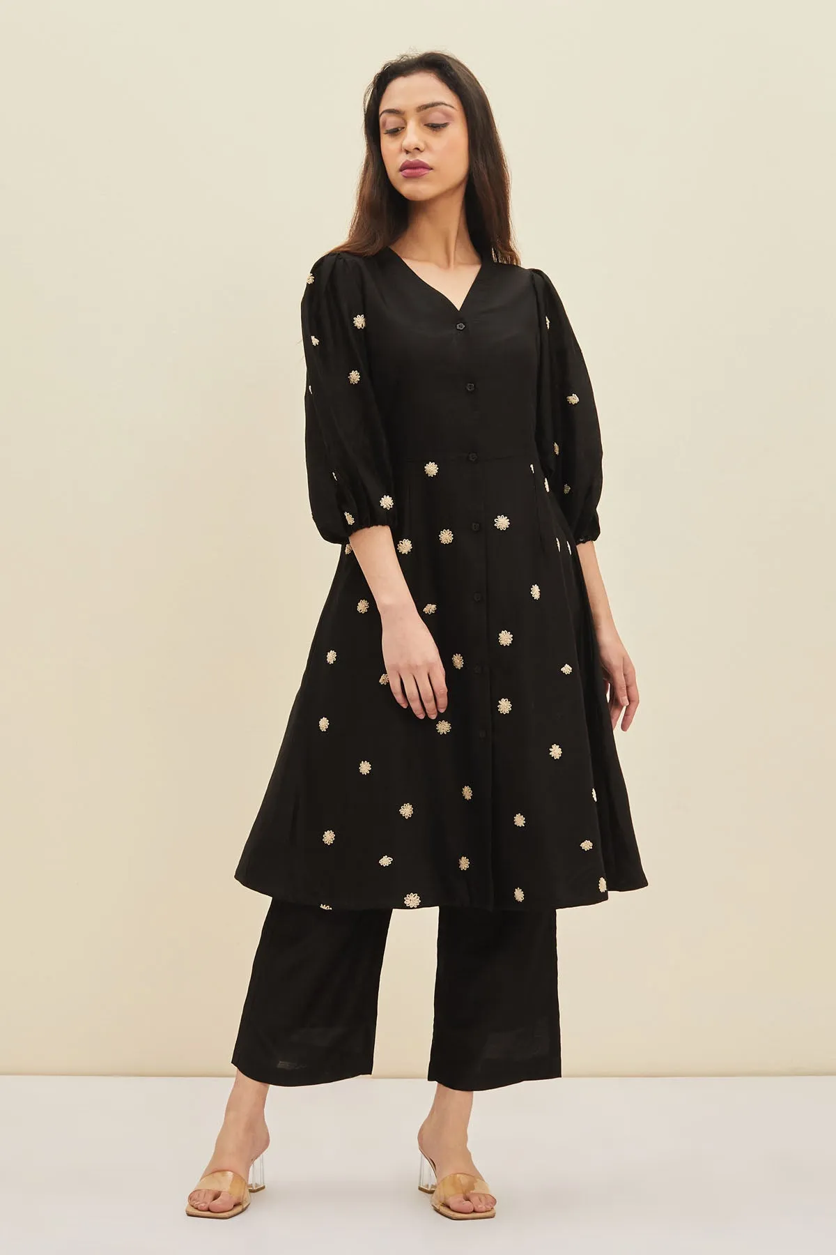 A-Line Floral Tunic Set