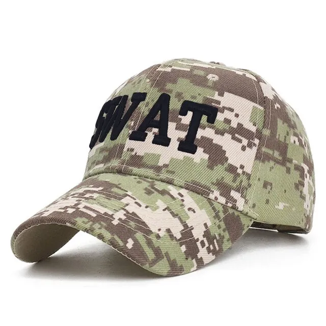 ACU Digital Men Baseball Caps Army Tactical Camouflage Cap Outdoor Jungle Hunting Snapback Hat For Women Bone Dad Hat