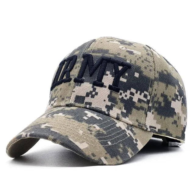 ACU Digital Men Baseball Caps Army Tactical Camouflage Cap Outdoor Jungle Hunting Snapback Hat For Women Bone Dad Hat