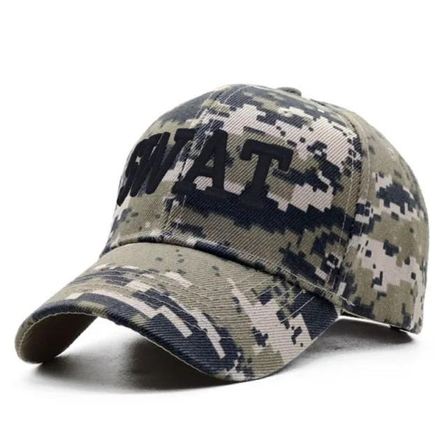 ACU Digital Men Baseball Caps Army Tactical Camouflage Cap Outdoor Jungle Hunting Snapback Hat For Women Bone Dad Hat