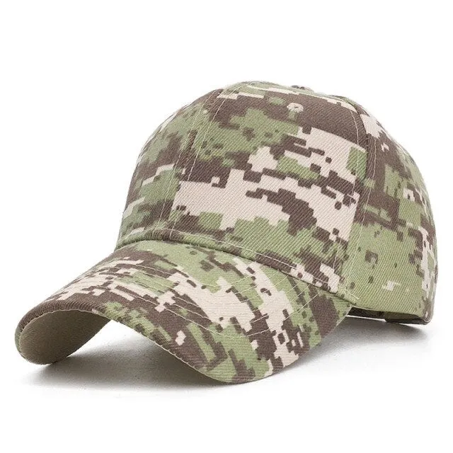ACU Digital Men Baseball Caps Army Tactical Camouflage Cap Outdoor Jungle Hunting Snapback Hat For Women Bone Dad Hat
