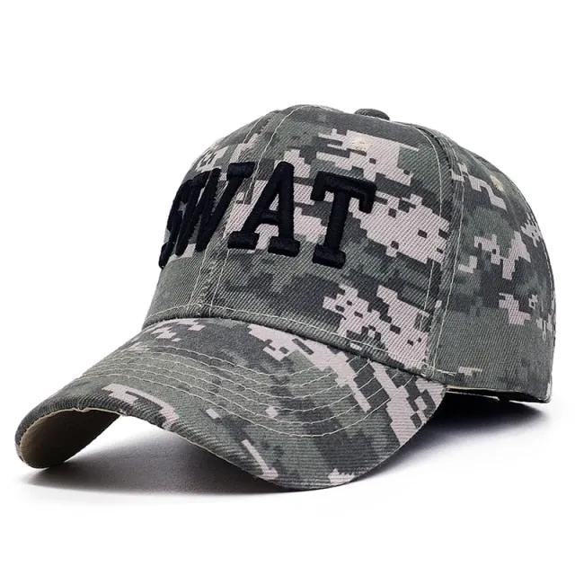 ACU Digital Men Baseball Caps Army Tactical Camouflage Cap Outdoor Jungle Hunting Snapback Hat For Women Bone Dad Hat