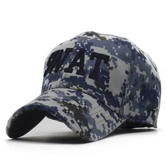 ACU Digital Men Baseball Caps Army Tactical Camouflage Cap Outdoor Jungle Hunting Snapback Hat For Women Bone Dad Hat