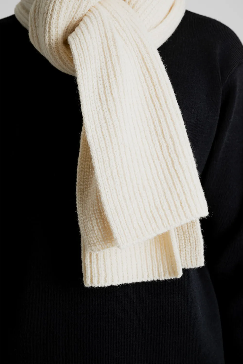 Anton Shetland Scarf - Off White