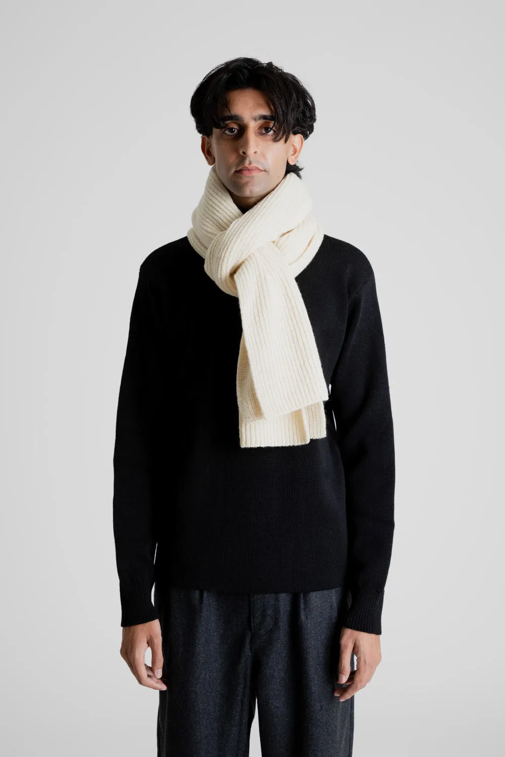 Anton Shetland Scarf - Off White