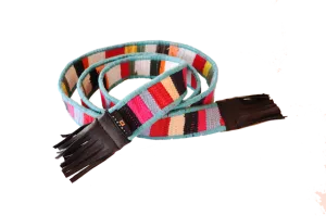 Ashanti Tassel Belt 60"