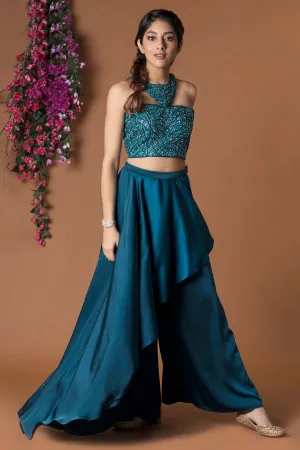 Asymmetric Draped Pant Set