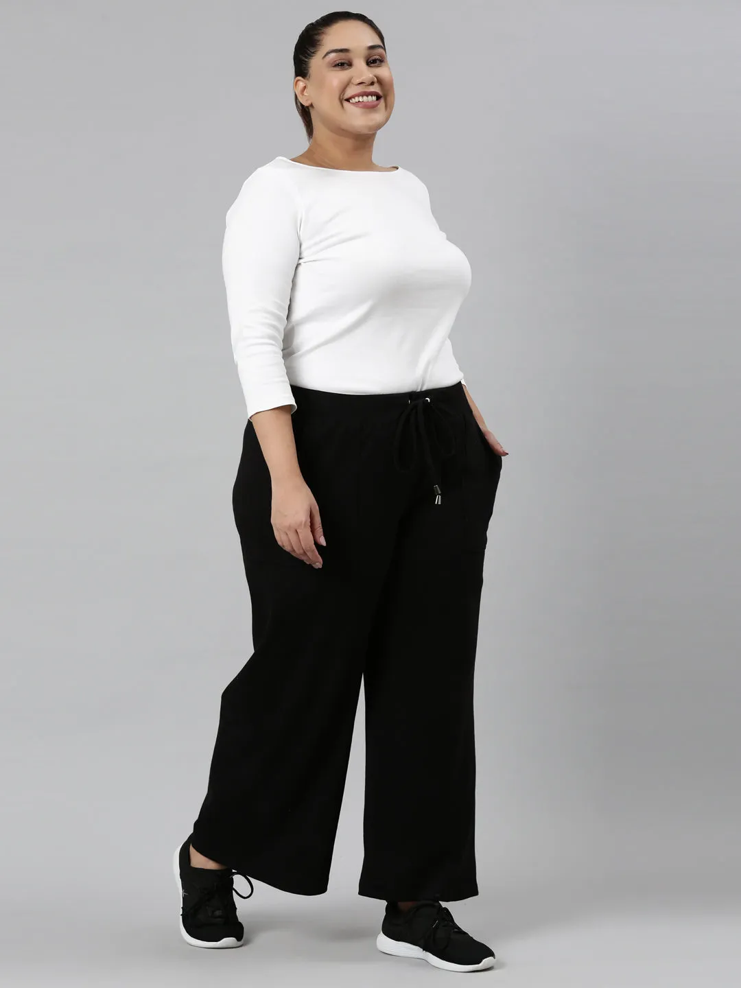 Black Rib Palazzo