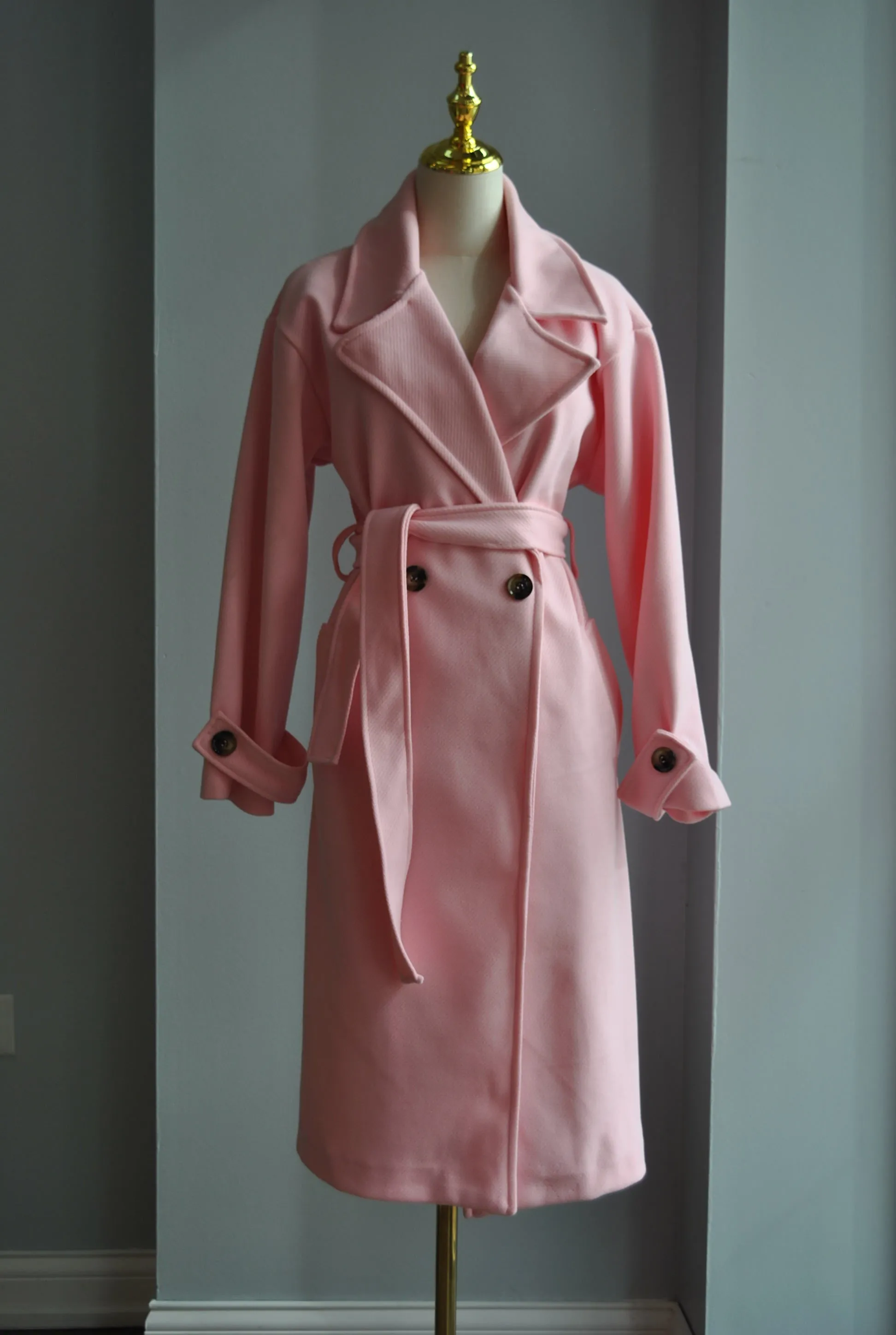 BLUSH PINK SPRING COAT
