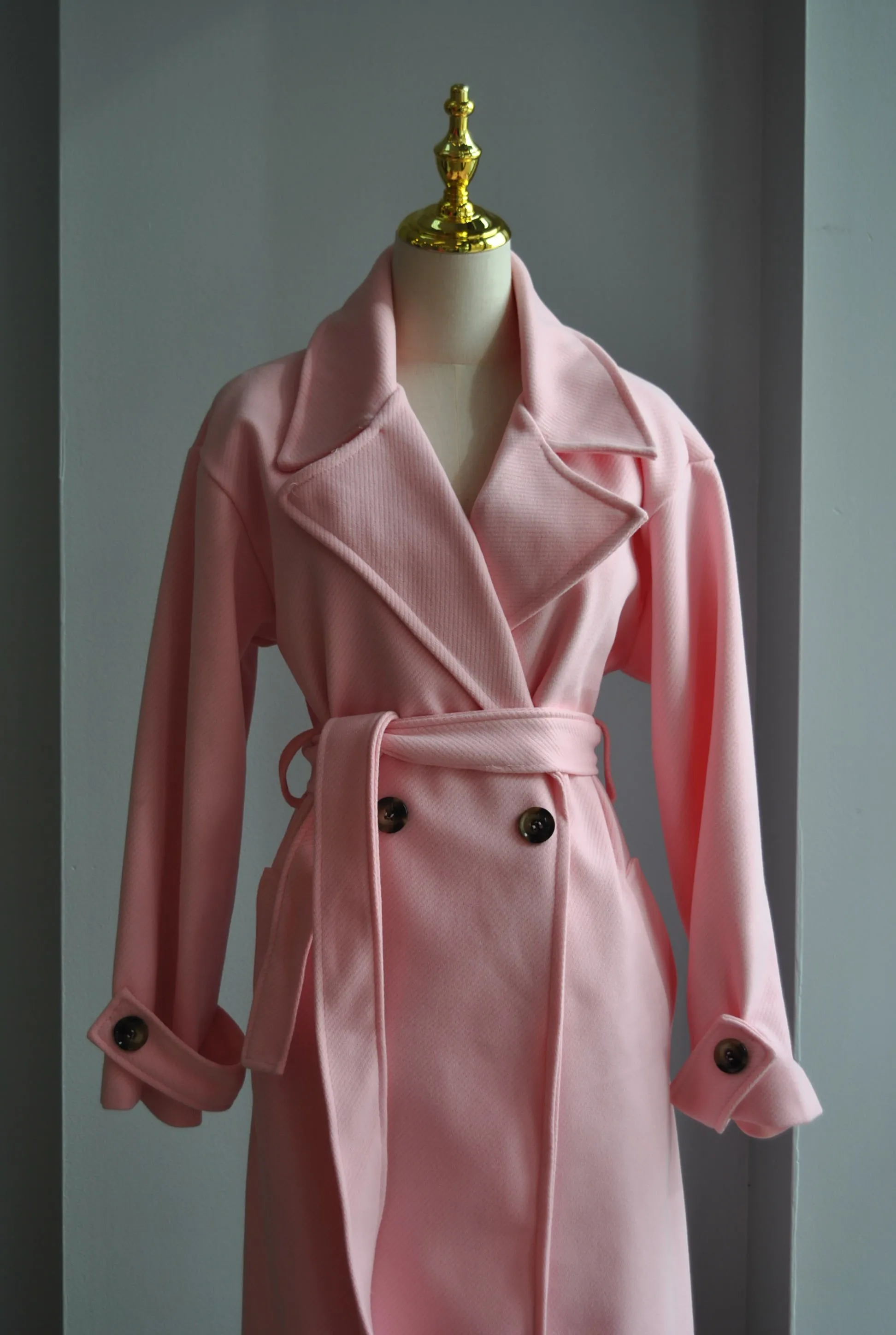 BLUSH PINK SPRING COAT
