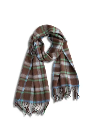 Classic British Style 100 Cashmere Plaid Winter Scarf