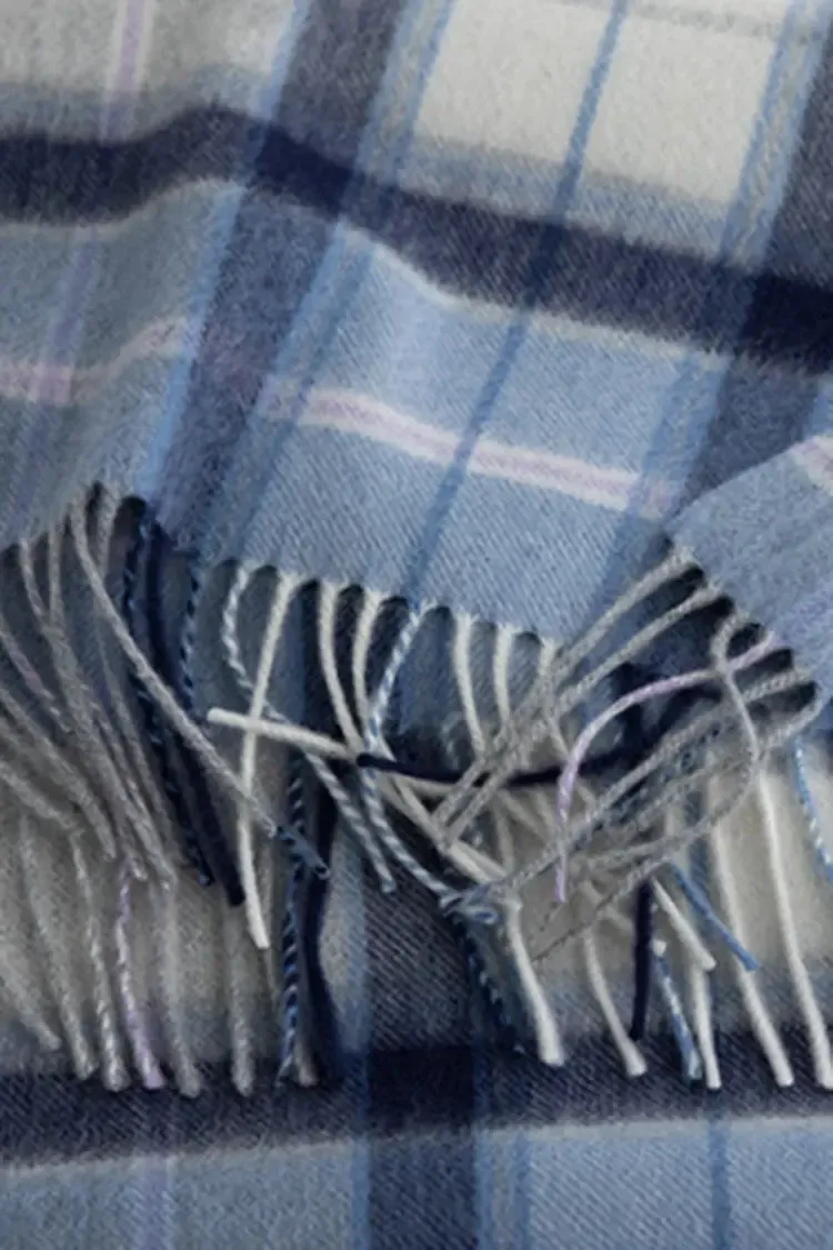 Classic British Style 100 Cashmere Plaid Winter Scarf