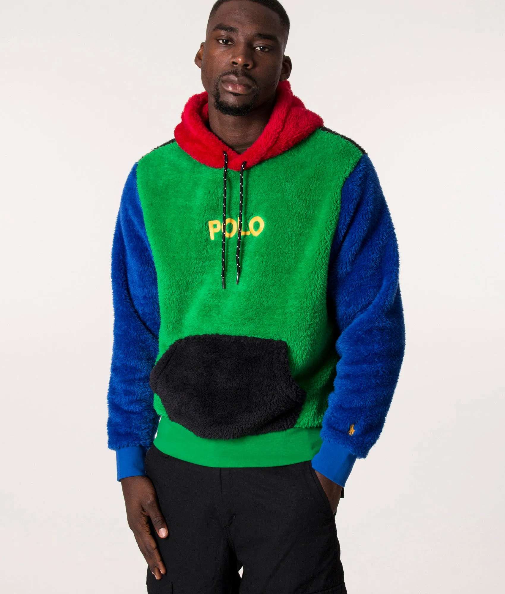 Colour Block Fleece Hoodie
