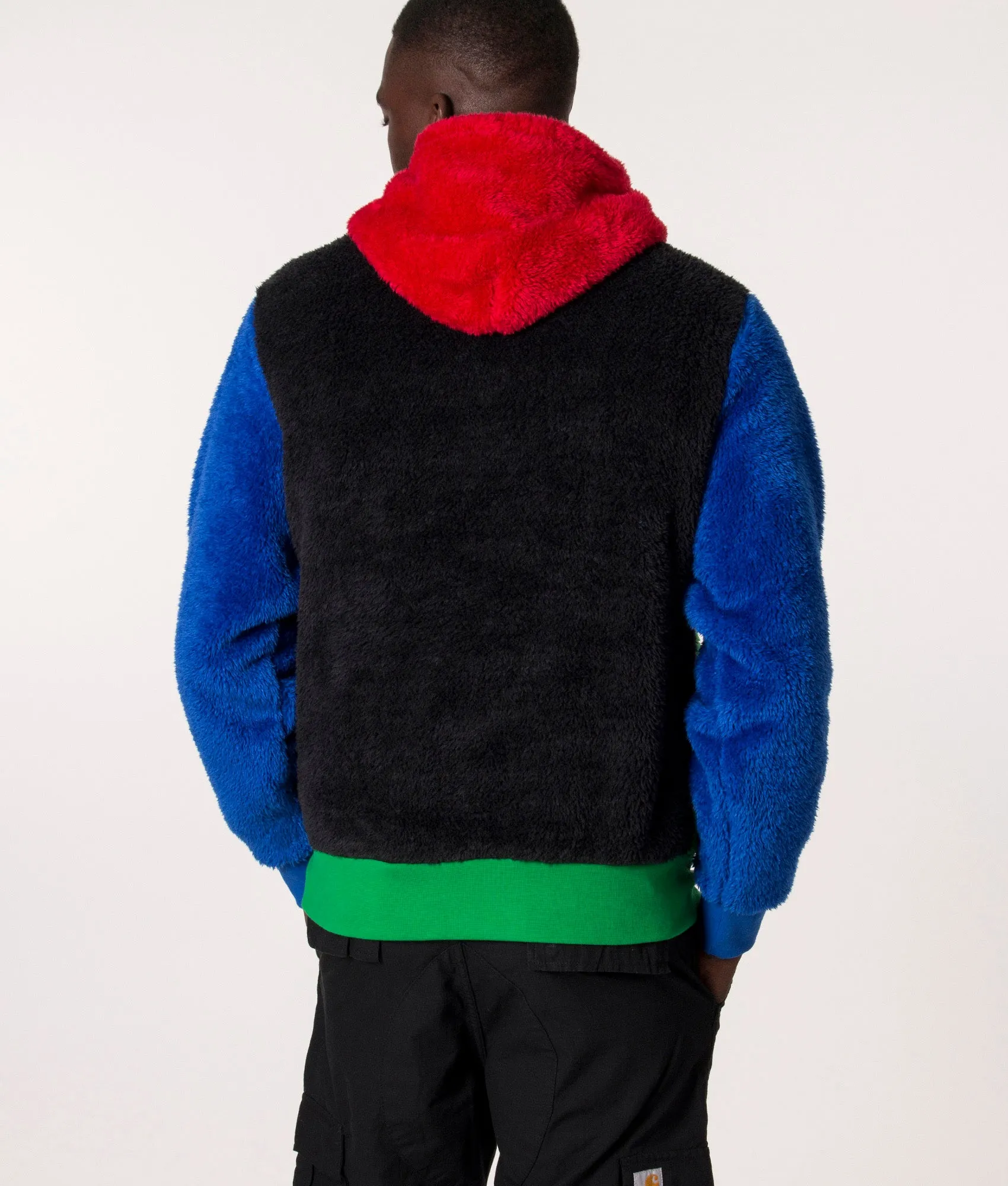Colour Block Fleece Hoodie