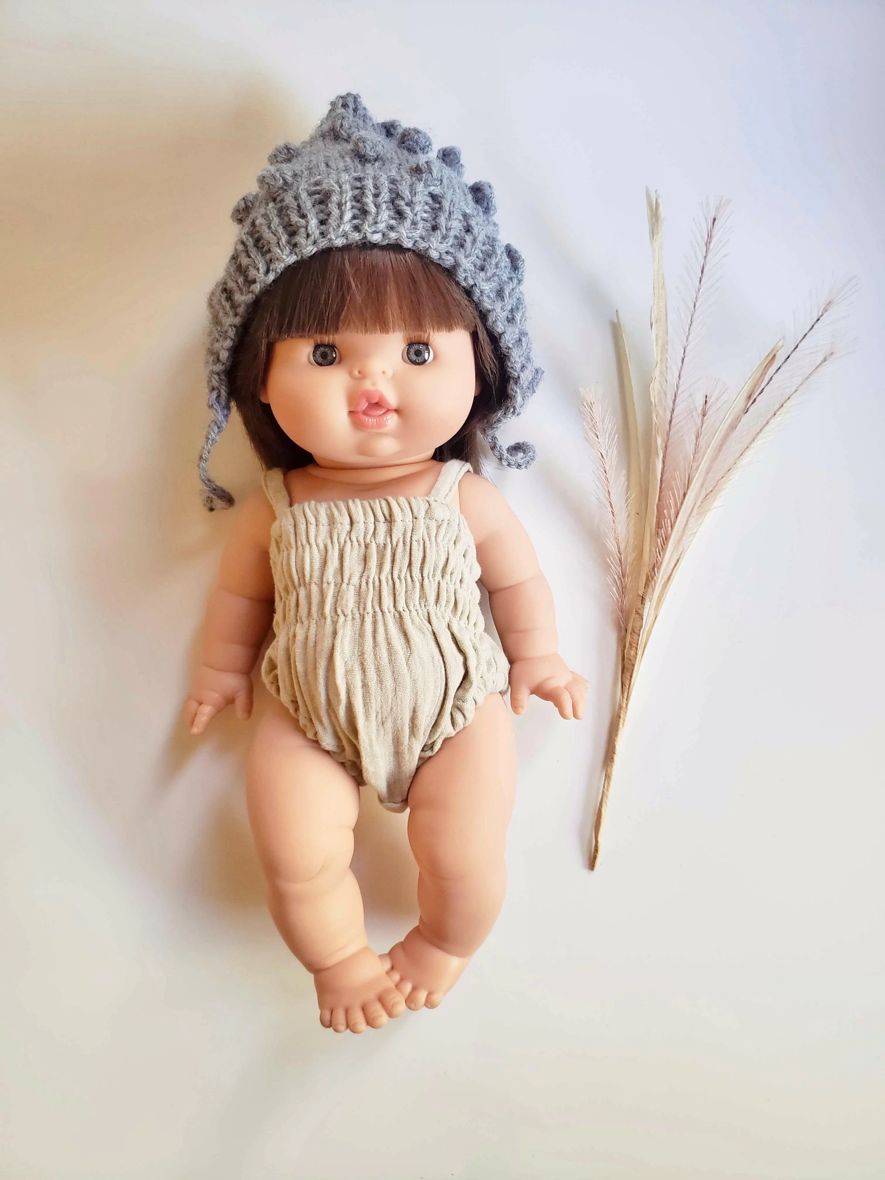 Doll Romper Clothing in Pistachio