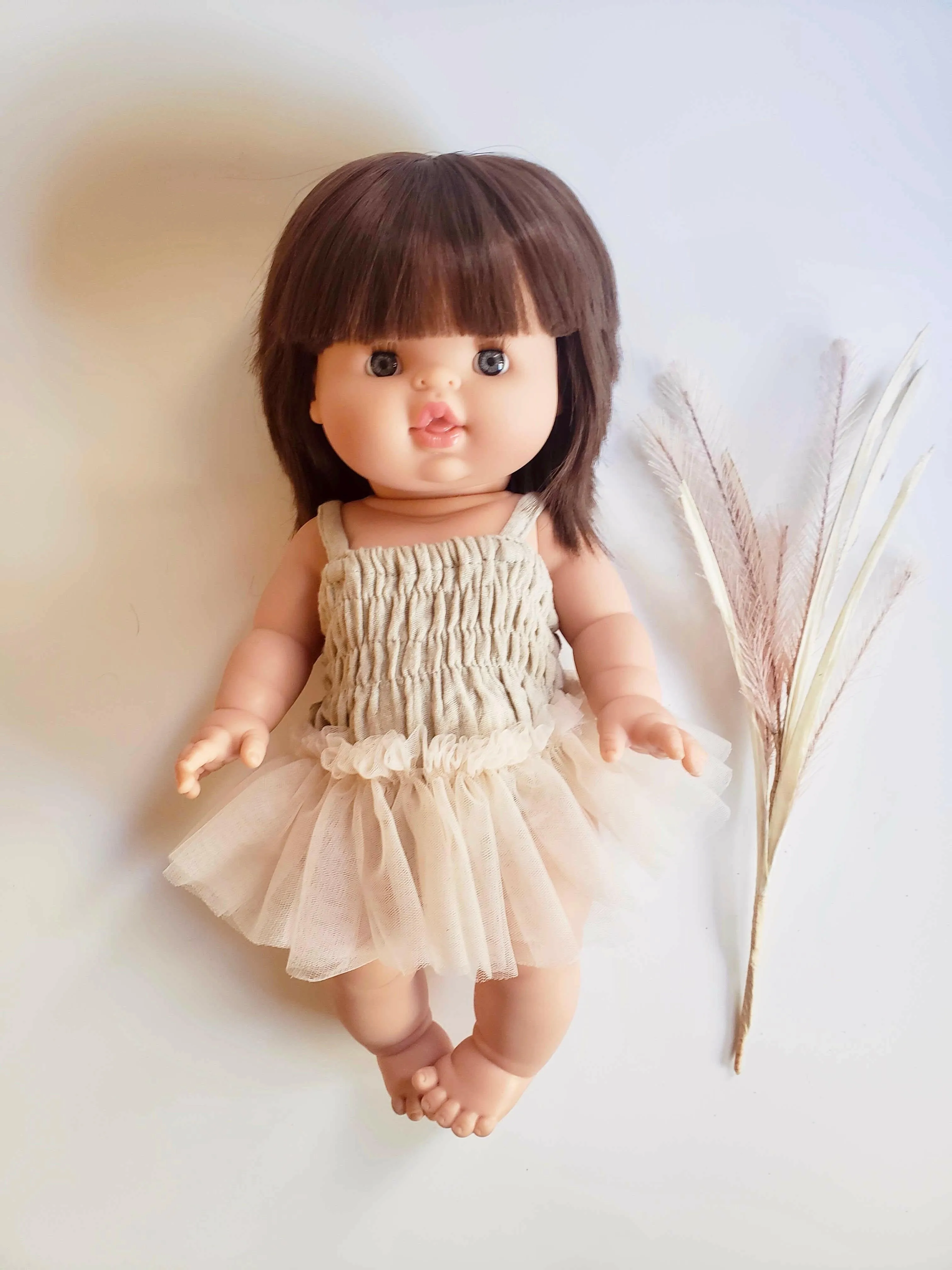 Doll Romper Clothing in Pistachio