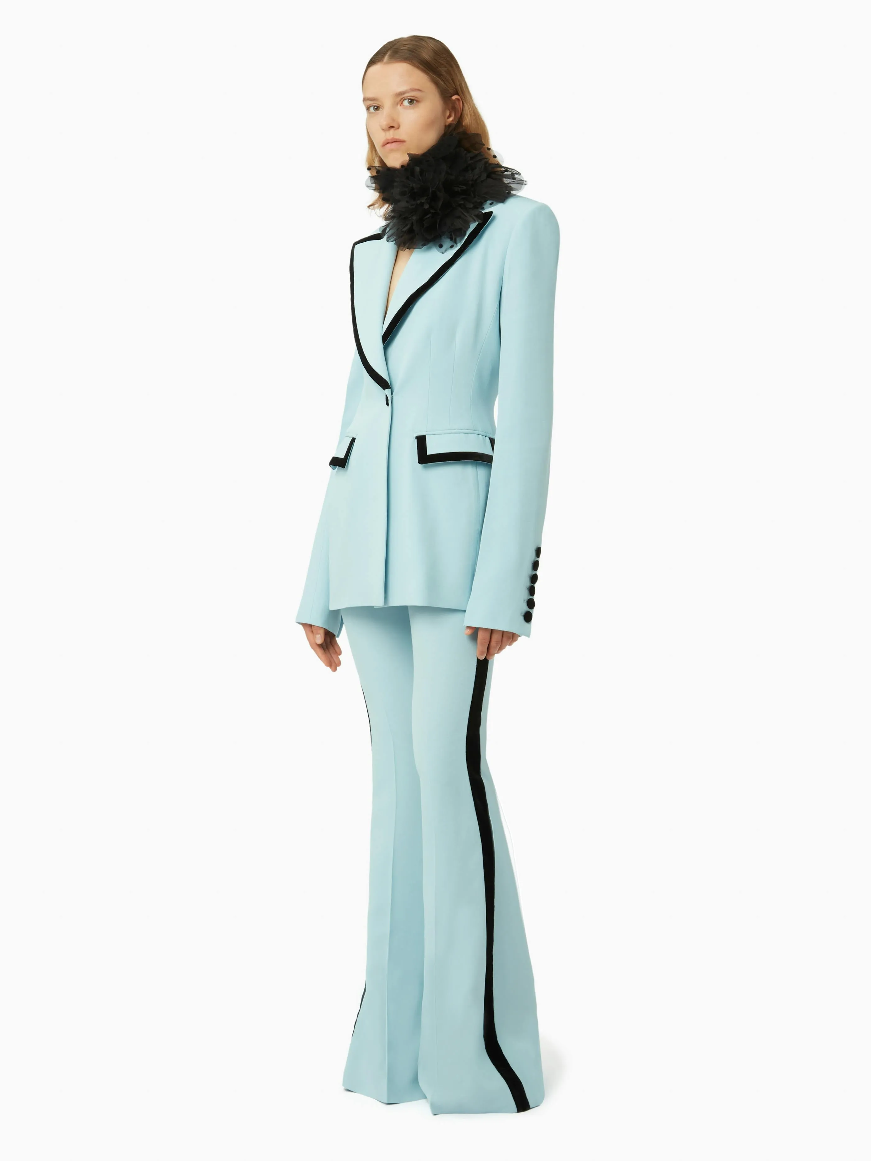 FLARED TUXEDO PANTS