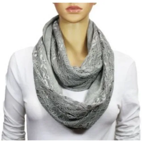 Floral Infinity Lace Scarf