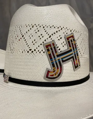 Jobes Hats - patch/sticker Jumbo Aztec grey/red/blue