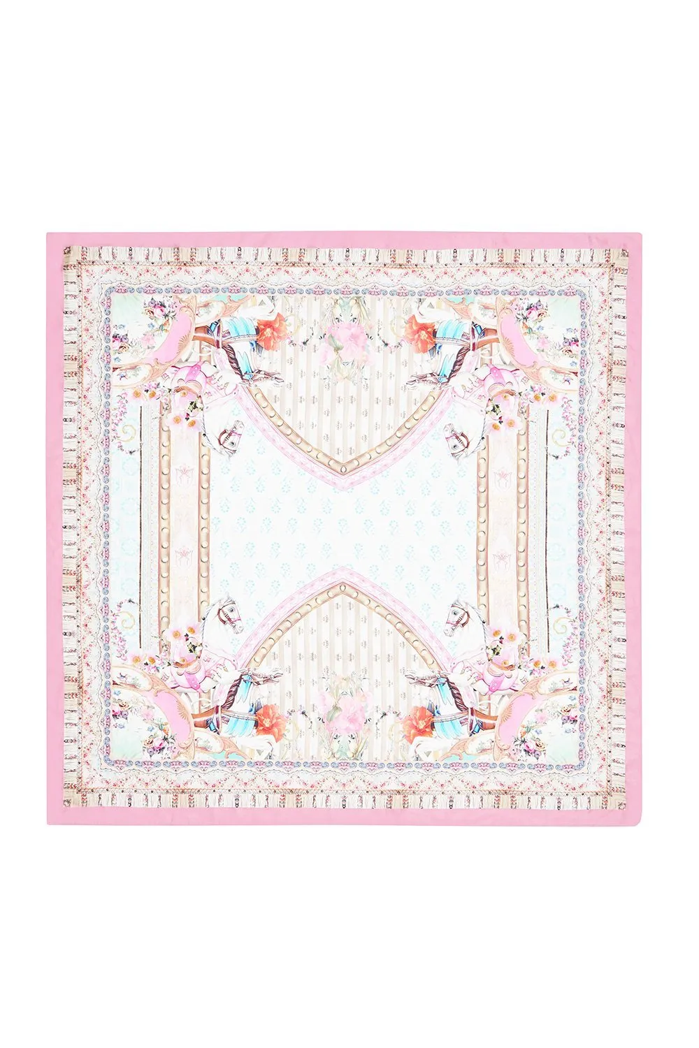 LARGE SQUARE SCARF CAROUSEL MADEMOISELLE