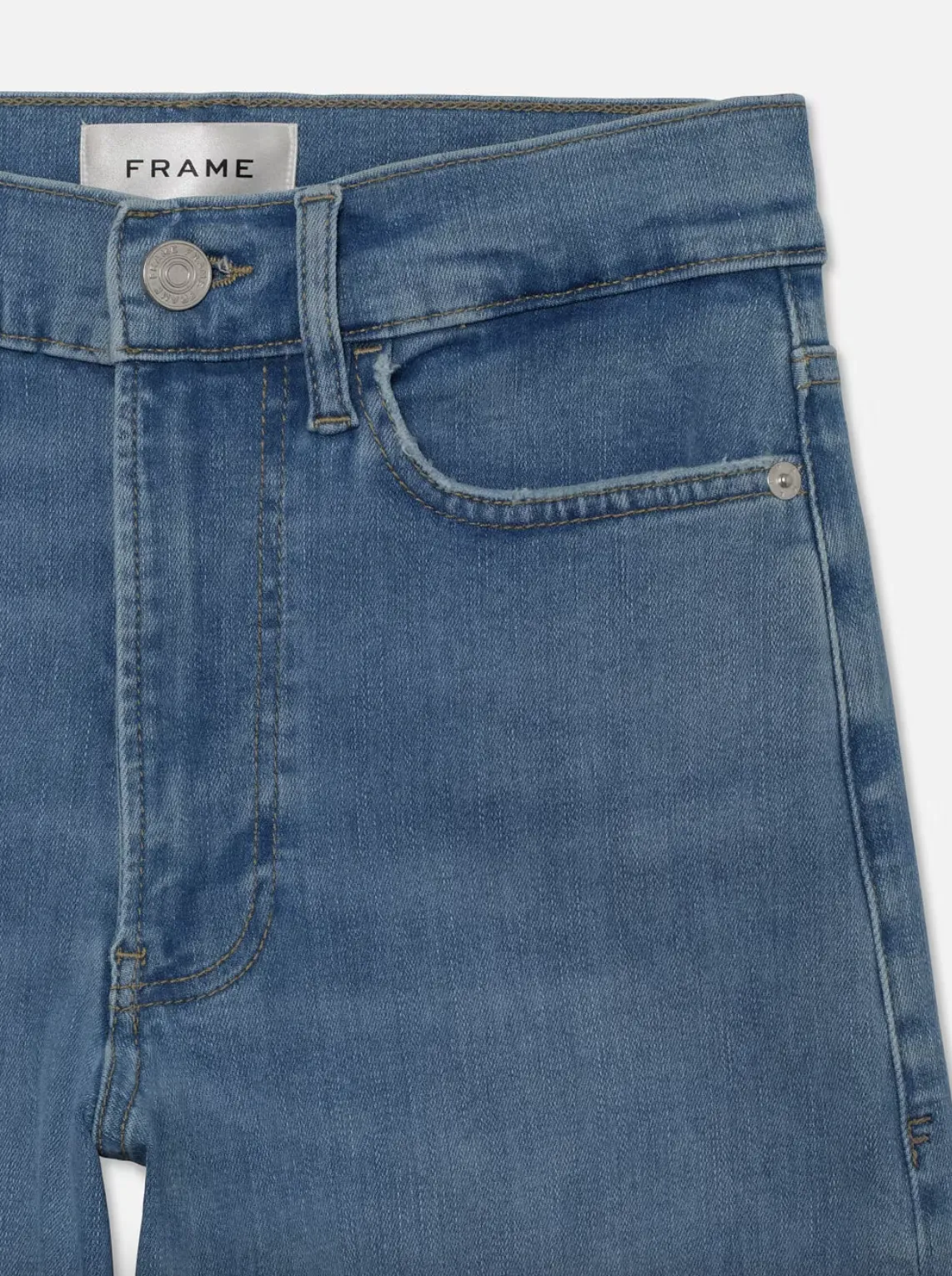 Le Slim Palazzo Raw Fray - Clearwater
