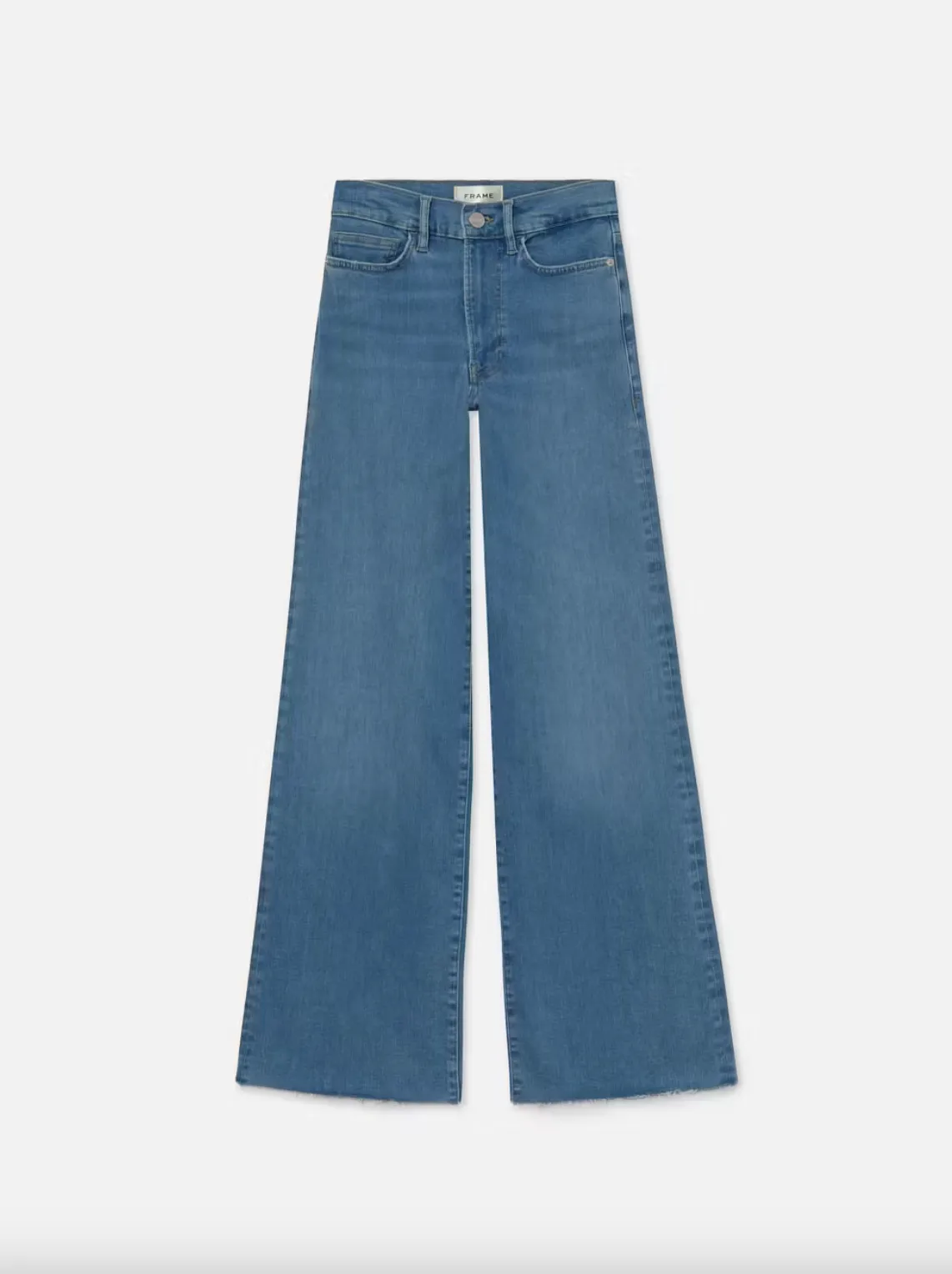 Le Slim Palazzo Raw Fray - Clearwater