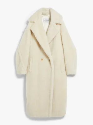 MAX MARA Teddy Bear Icon Coat White