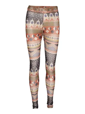 Mesh Leggings - Brown Sand Yellow