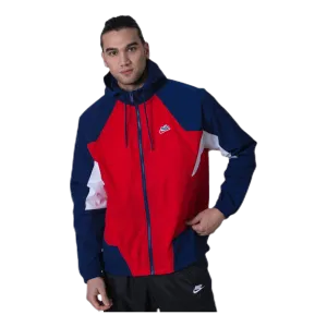 Nsw Wr Jacket Woven Signature Blue/Red