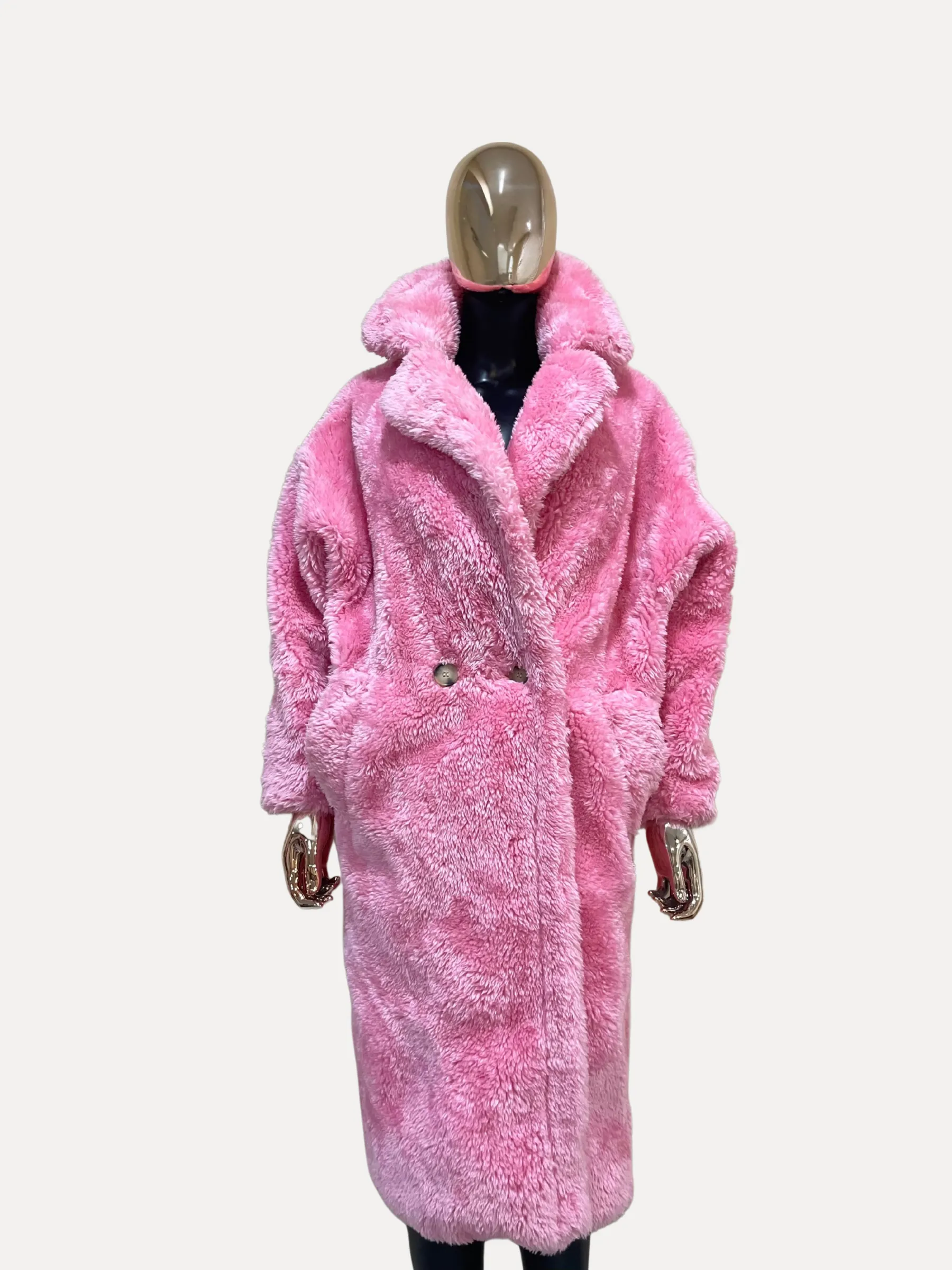 Pink Teddy Coat