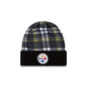 Pittsburgh Steelers NFL New Era Men's Black 2024 Official Sideline Statement Cuff Knit Hat