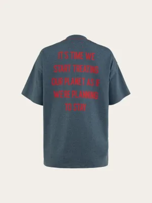 Printed t-shirt REBORN™ - China Blue