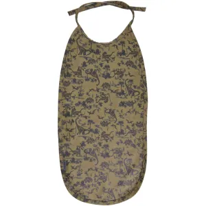PU Bib Long (Printed) - Olive Gray