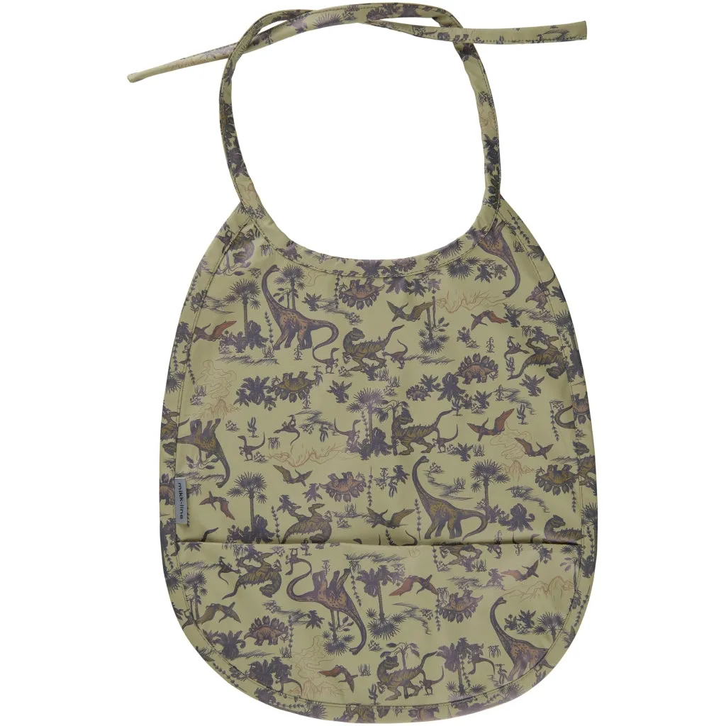 PU Bib Short (Printed) - Olive Gray