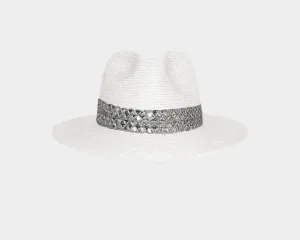 Pure White Panama Style Sun Hat - The Sun Chaser