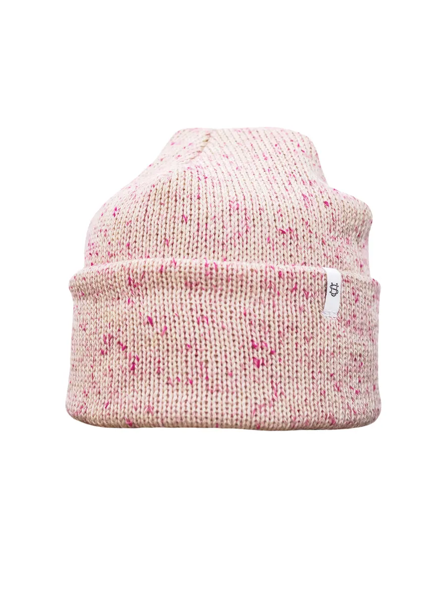 Ragg Wool Beanie - Cherry Blossom