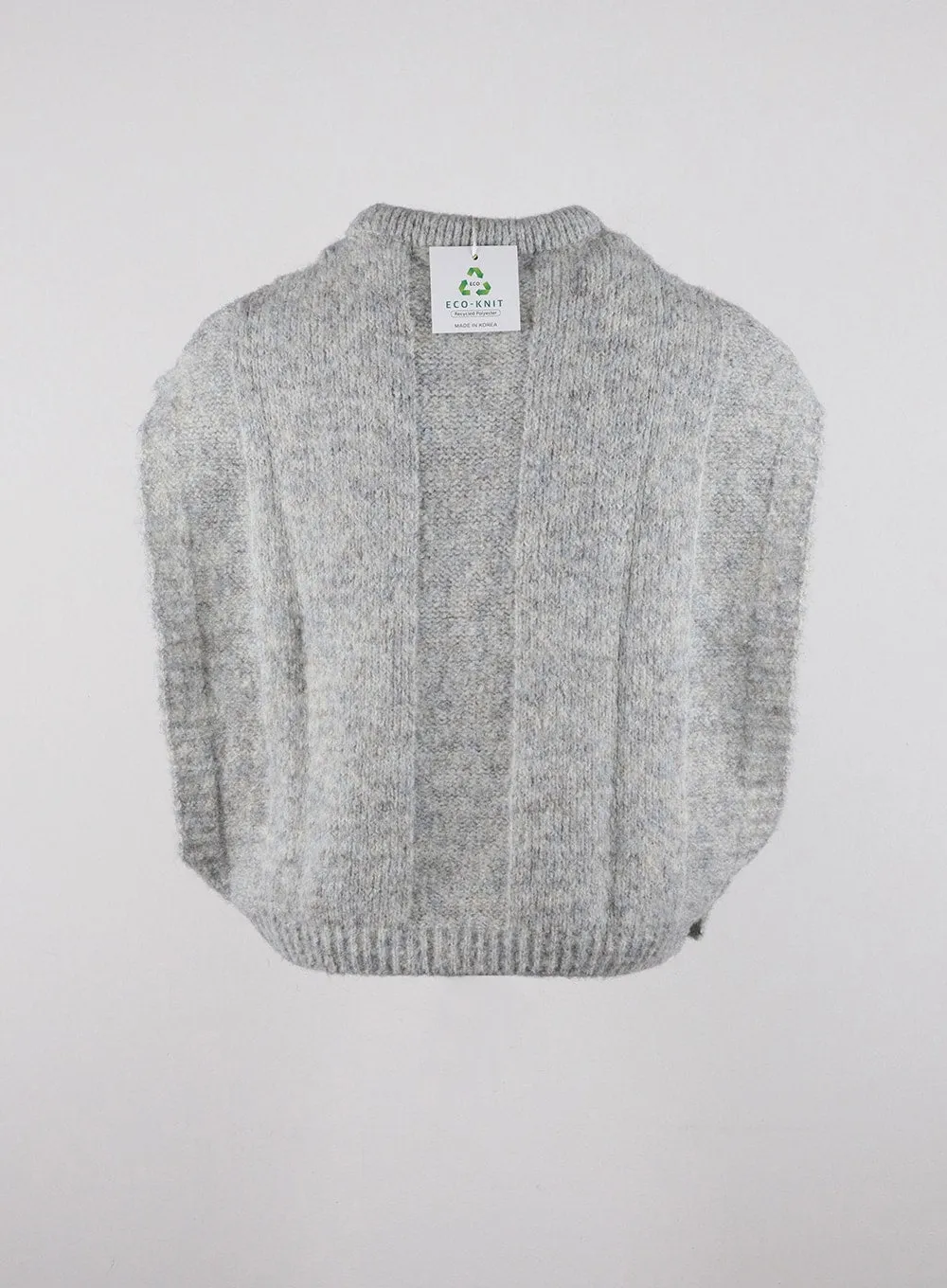 Recycled Polyester Cable Knit Sweater Vest CD314