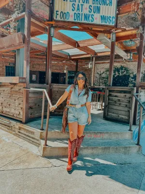 Ride the Lightning Jean Romper