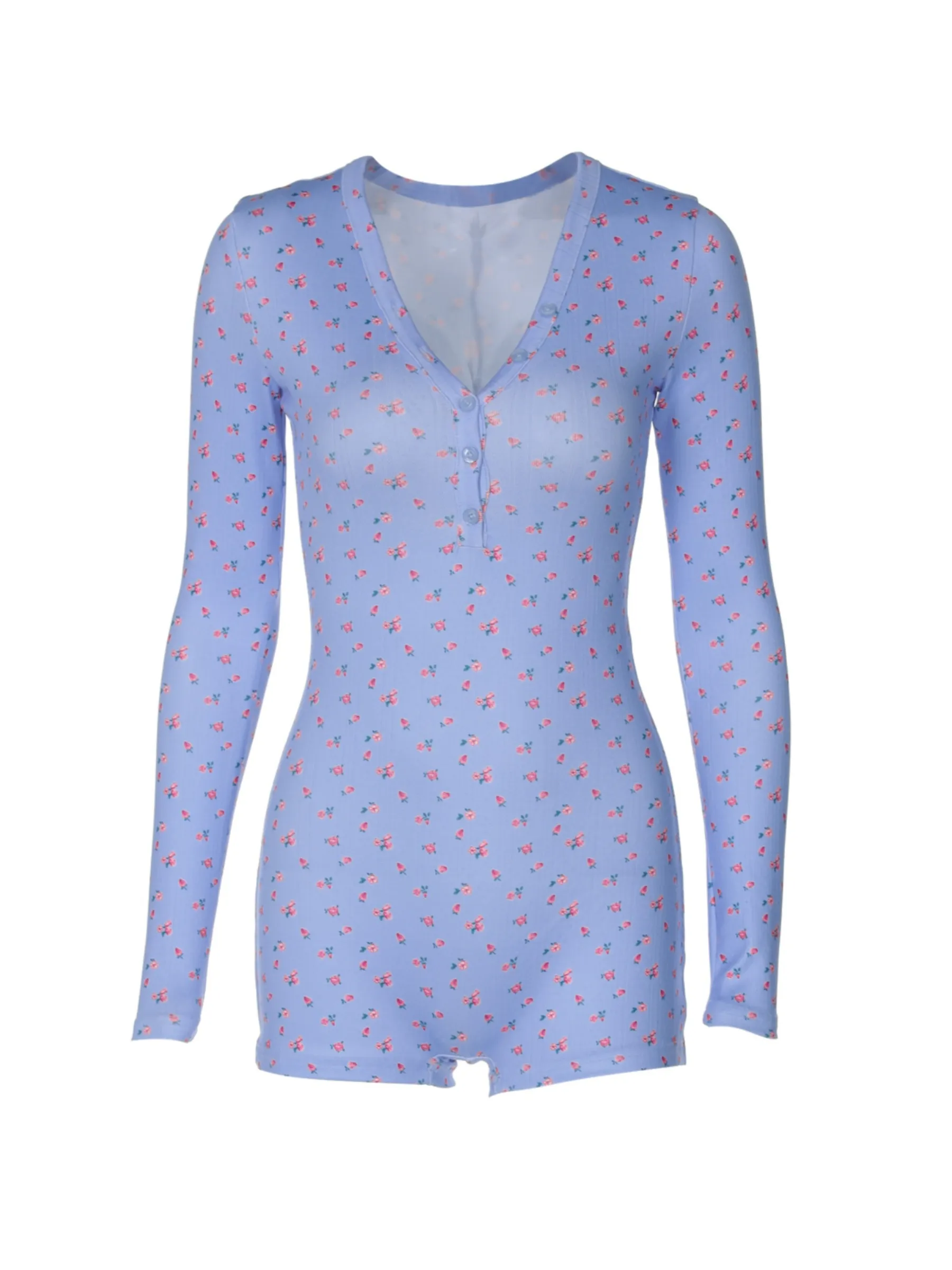 Sadee Long Sleeve Floral Romper