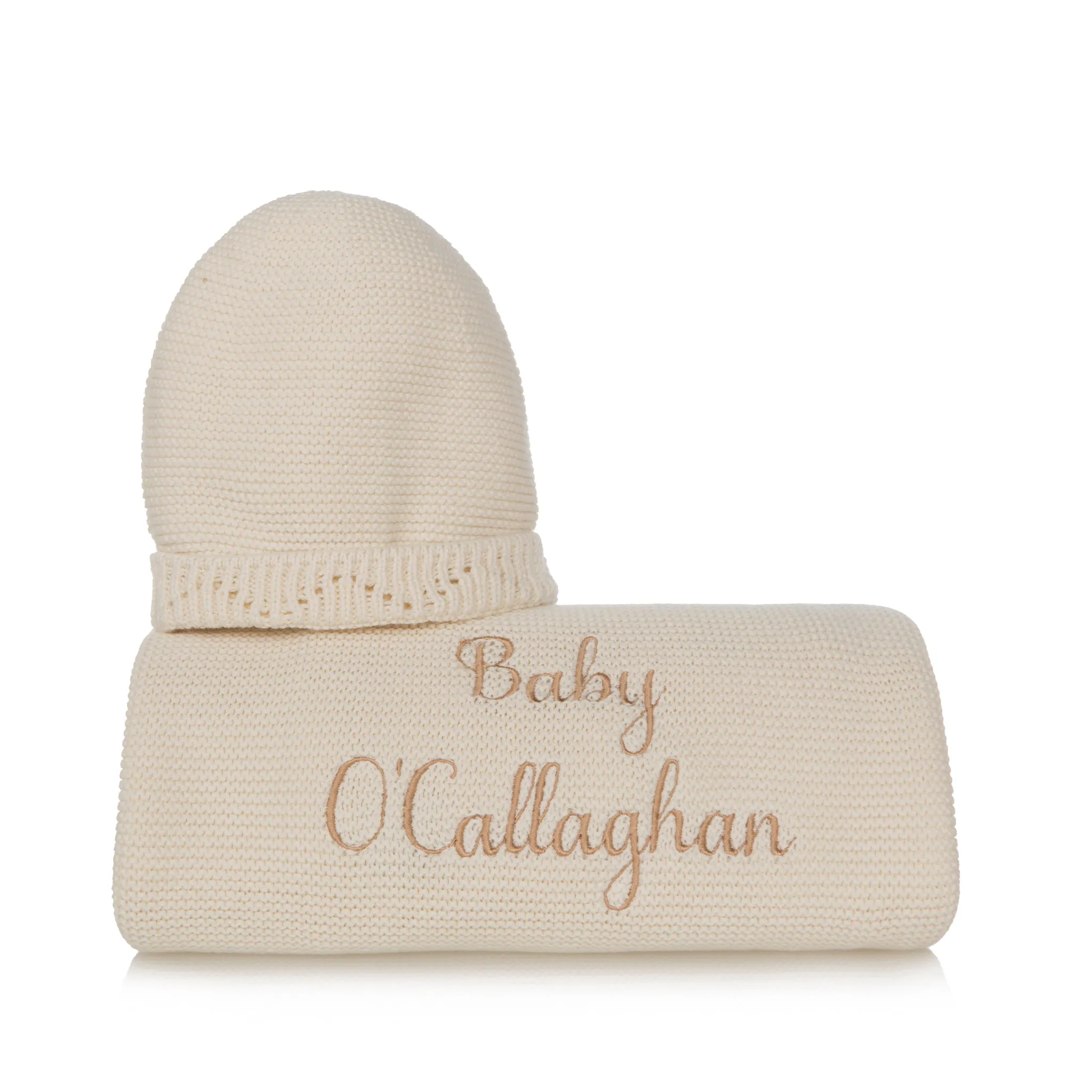 Signature Cotton Blanket and Hat Gift Box