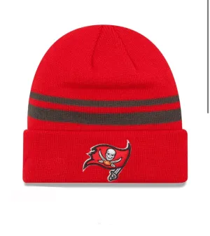 Tampa Bay Buccaneers Primary Logo New Era Red - Cuffed Knit Toque