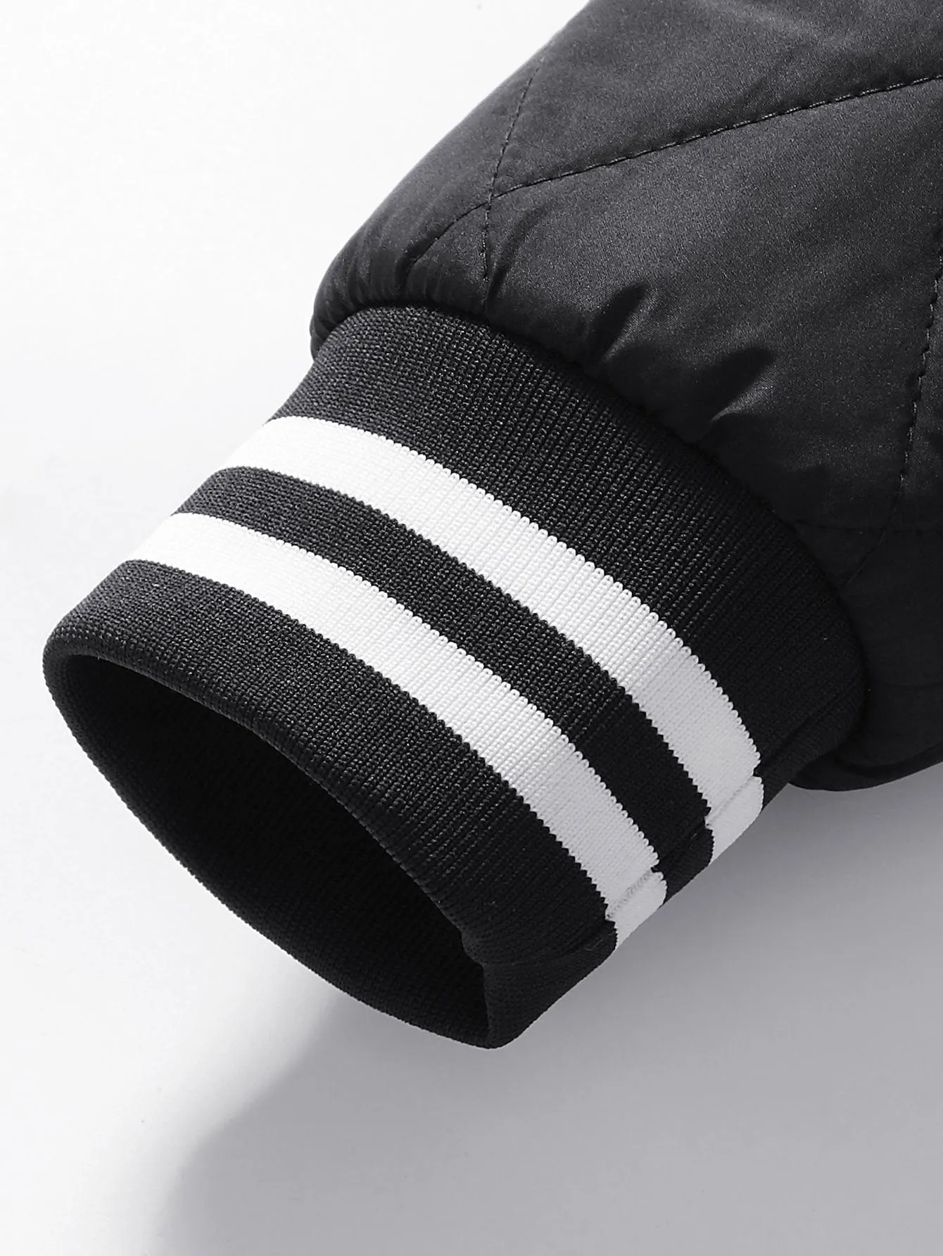 Teddy Lined Detachable Hooded Quilted Coat