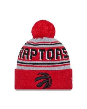 Toronto Raptors New Era Wordmark Cuff Knit Pom Toque
