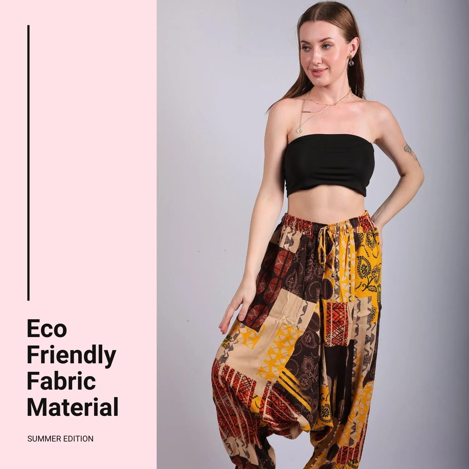 Women's Boho Harem Pants – Stylish Convertible Pants