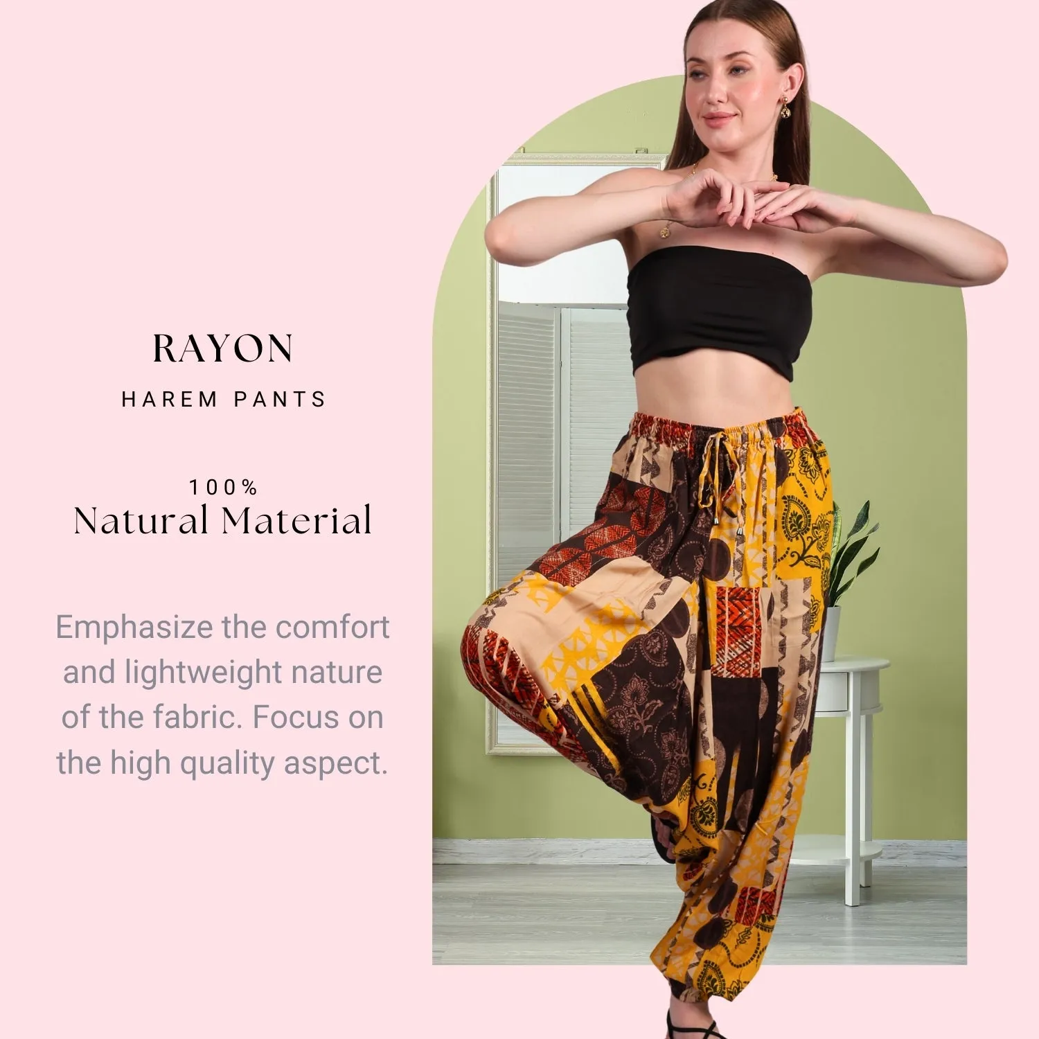 Women's Boho Harem Pants – Stylish Convertible Pants