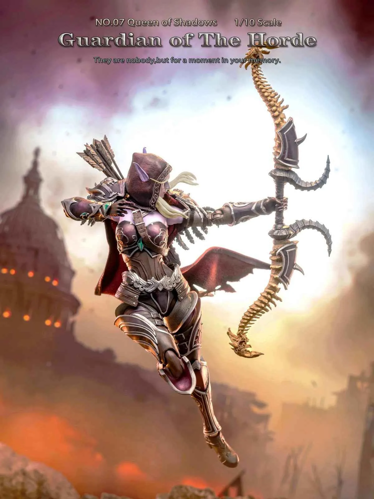 World of Warcraft ~ Grey Knight Studio ~ Queen of Shadows Sylvanas Windrunner ~  Action Figure