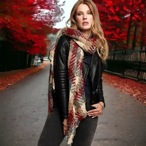 Woven Plaid Scarf